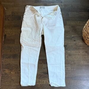 Everlane White Straight-Leg Jeans